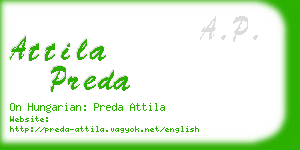 attila preda business card